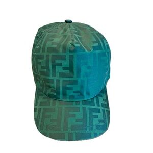 NWT FENDI Green Monogram Cap - Youth